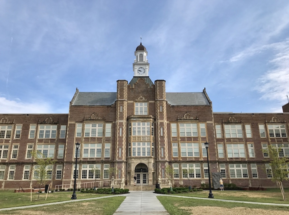 Restored Front Facade of Heights High