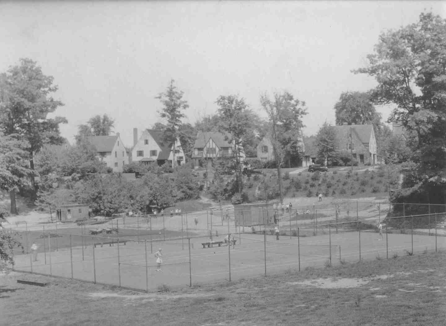 Tennis Courts, Circa 1940