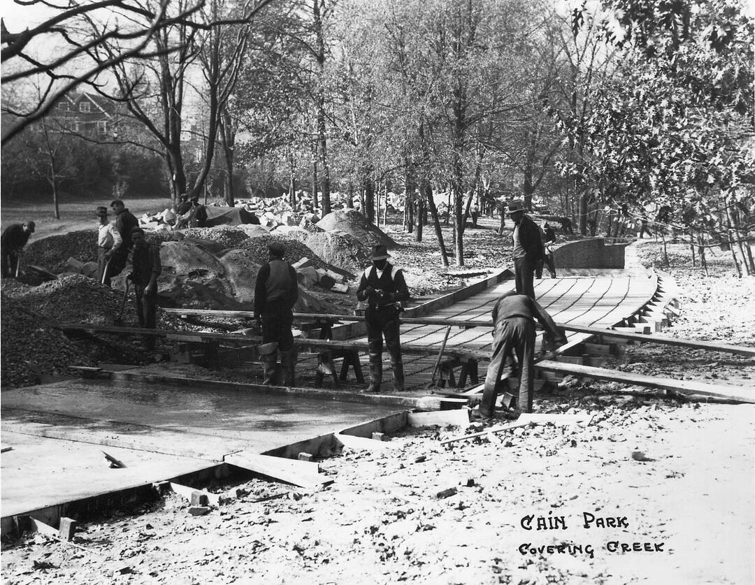 Covering Dugway Brook, ca. 1937