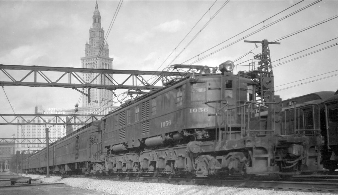 Passenger Train Leaving Terminal