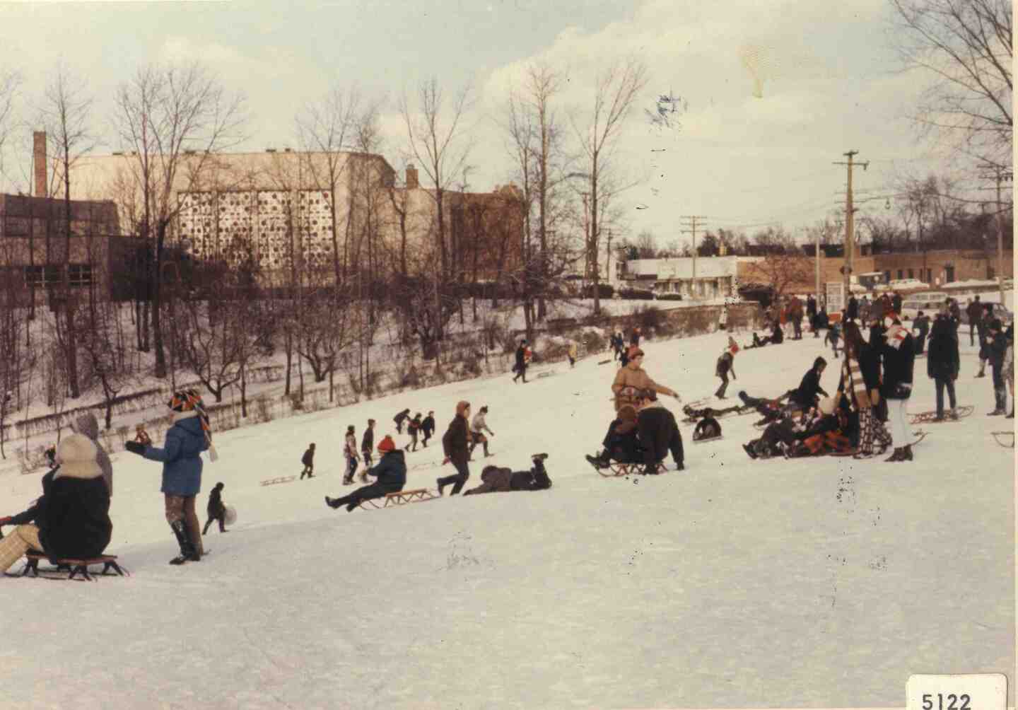 Sledding Hill, February 1970