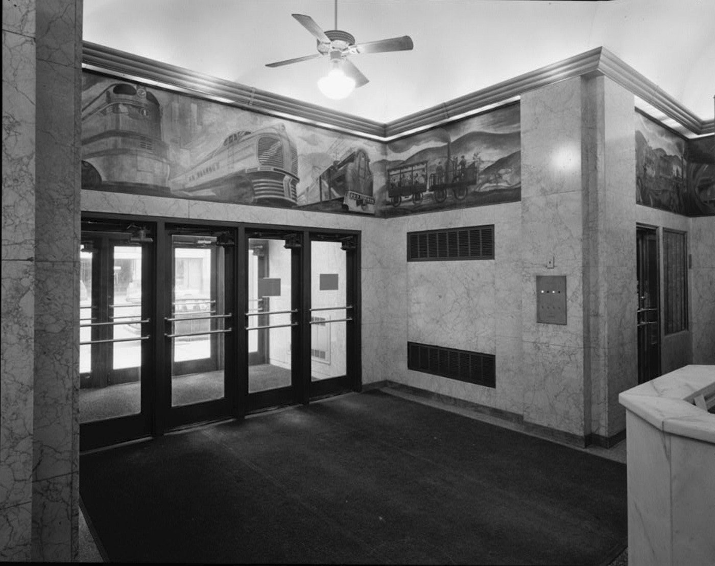 Mural in the Lobby Near the Ontario Street Entrance